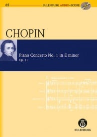 Chopin: Piano Concerto No. 1 E minor Opus 11 (Study Score + CD) published by Eulenburg